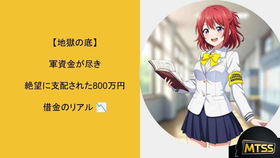 【偶然の奇跡】 なぜ、オレは「しくじり城」を築城したのか?~800万円借金ユキオの冒険、はじまりの物語~ 15 偶然の奇跡【地獄の底】の見出しの説明をするナビちゃん偶然の奇跡