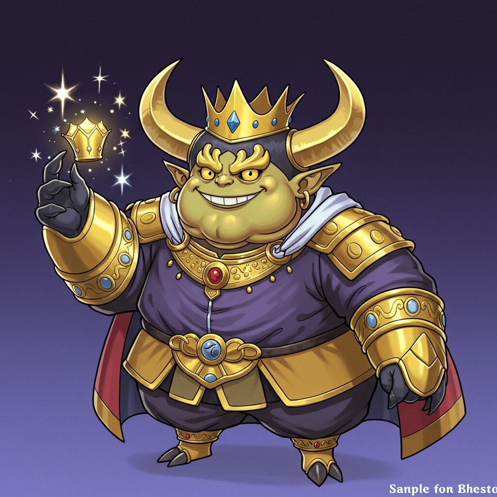 魔人オゴ～ルカシンがニヤニヤしている画像